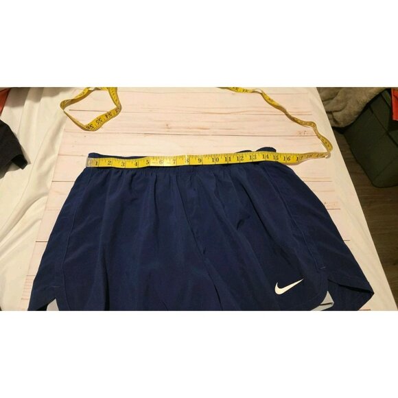 NIKE DRIFIT Shorts RUNNING LINED SHORTS Blue Womens XL Jogging walking yoga Gym - Picture 3 of 7